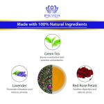 BNK VEDA Lavender Rose & Kashmiri Kahwa Green Tea (2x100) Wellness Tea | Loose Leaf & Tea Bags |Saffron & Spices | Detox Green Tea | Rich in Antioxidants | Premium Loose Green Tea