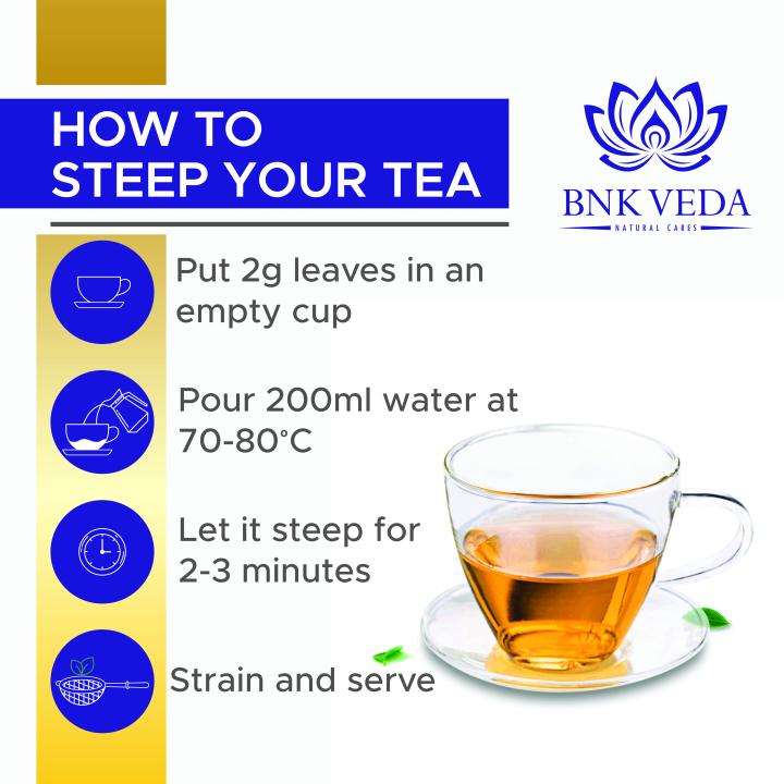 BNK VEDA Lavender Rose Green Tea (100g) with Free Infuser| Detox & Wellness Tea | Loose Leaf & Tea Bags | Fresh Blend with with Lavender, Rose Petals & Green Tea