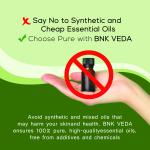 BNK VEDA Natural Cares Essential Oils Set (6x10ml) | Lavender Oil | Peppermint Oil | Tea Tree Oil | Eucalyptus Oil | Lemon Oil | Frankincense Oil | Pure & Organic Essential Oils